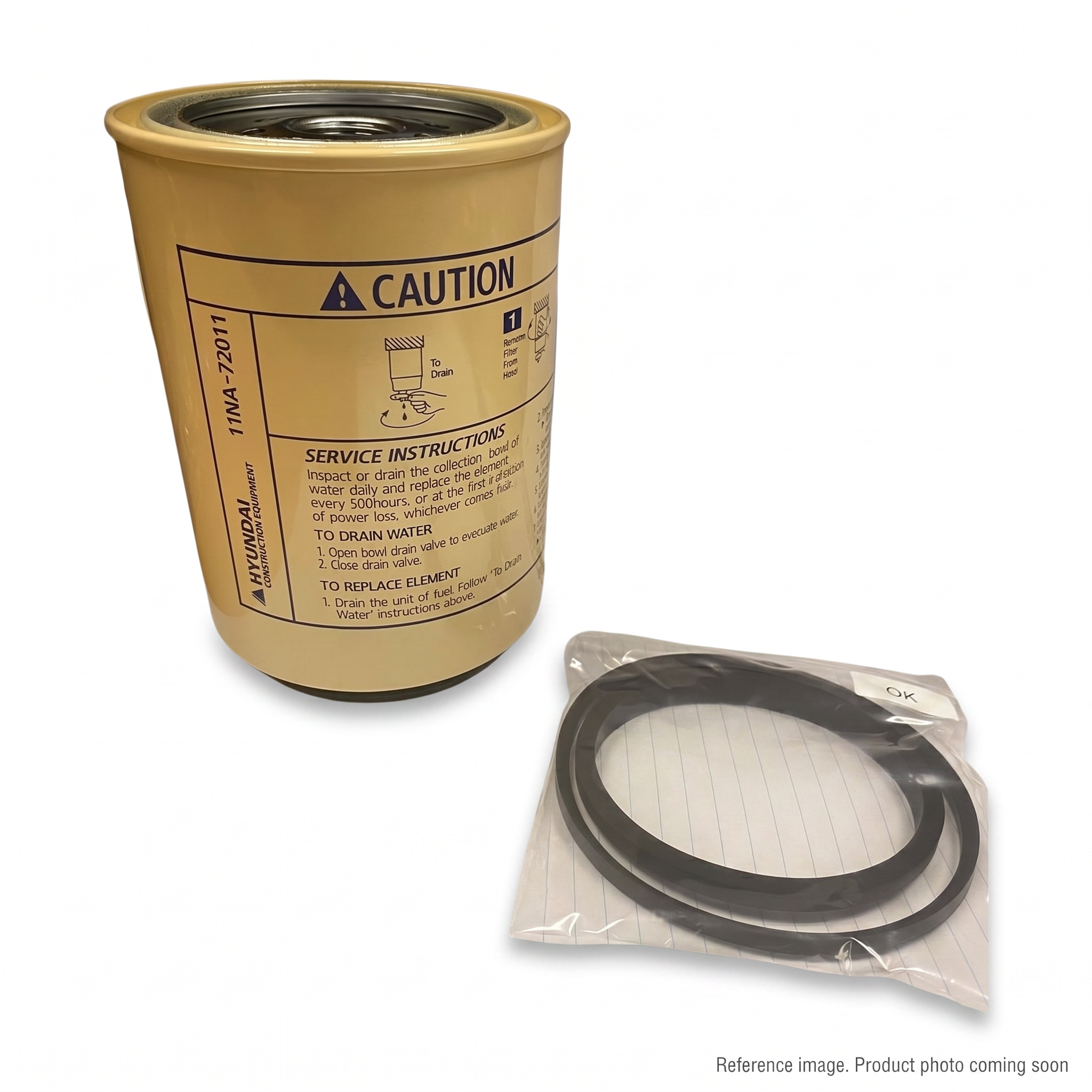 Hyundai 11N842201 Fuel Filter front product photo | stocked in BC, ships Canada-wide