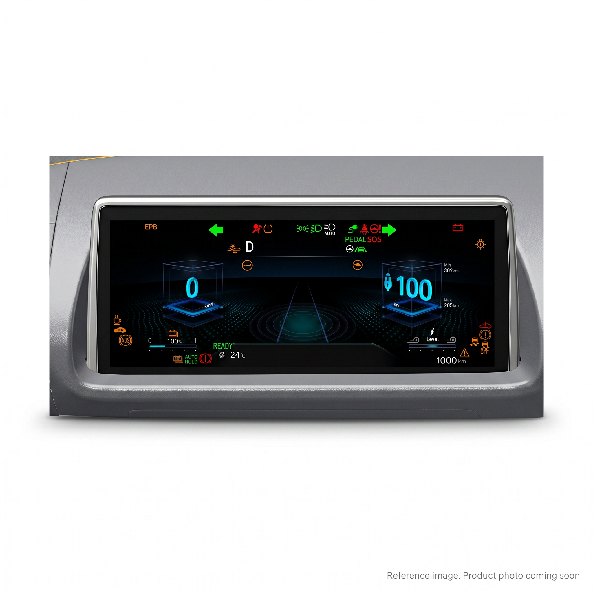 Hyundai 21Q401161 Monitor Cluster alternate angle product photo | stocked in BC, ships Canada-wide