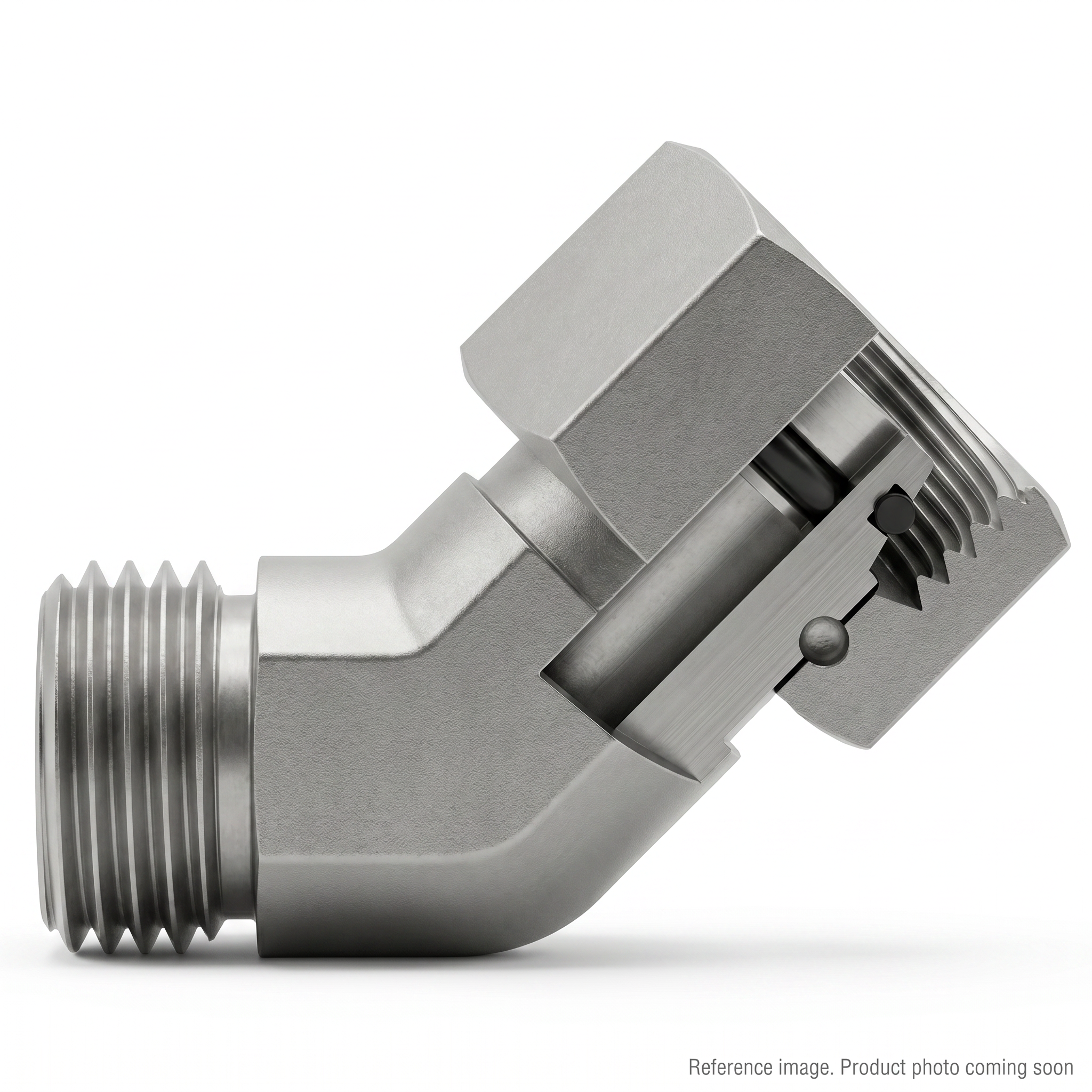 Adaptall 5362L-22 Hydraulic Adapters three-quarter angle product photo | stocked in BC, ships Canada-wide