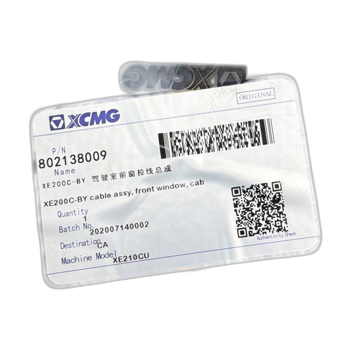 802138009 XCMG Cable Assembly