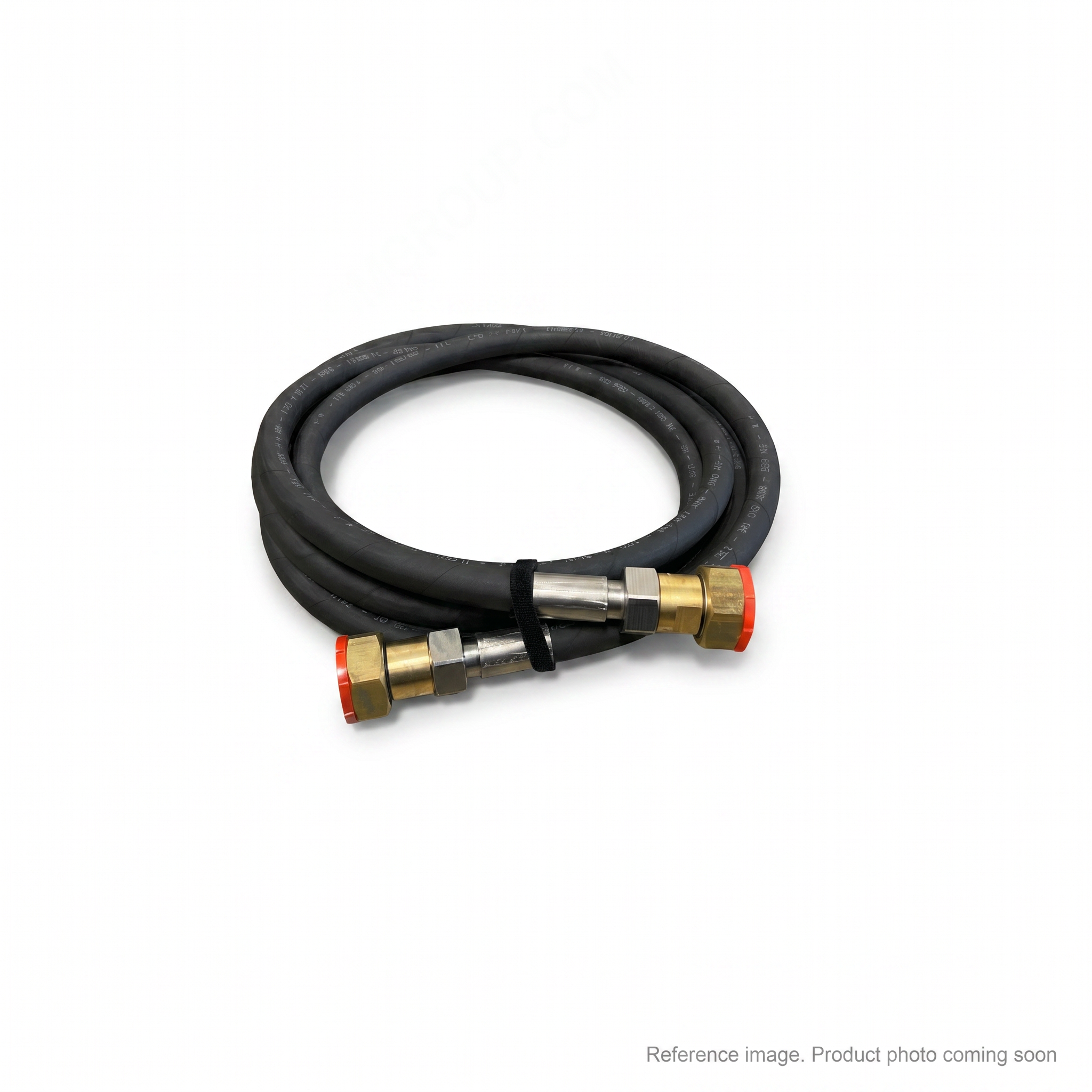 XCMG 803172177 Hose three-quarter angle product photo | stocked in BC, ships Canada-wide
