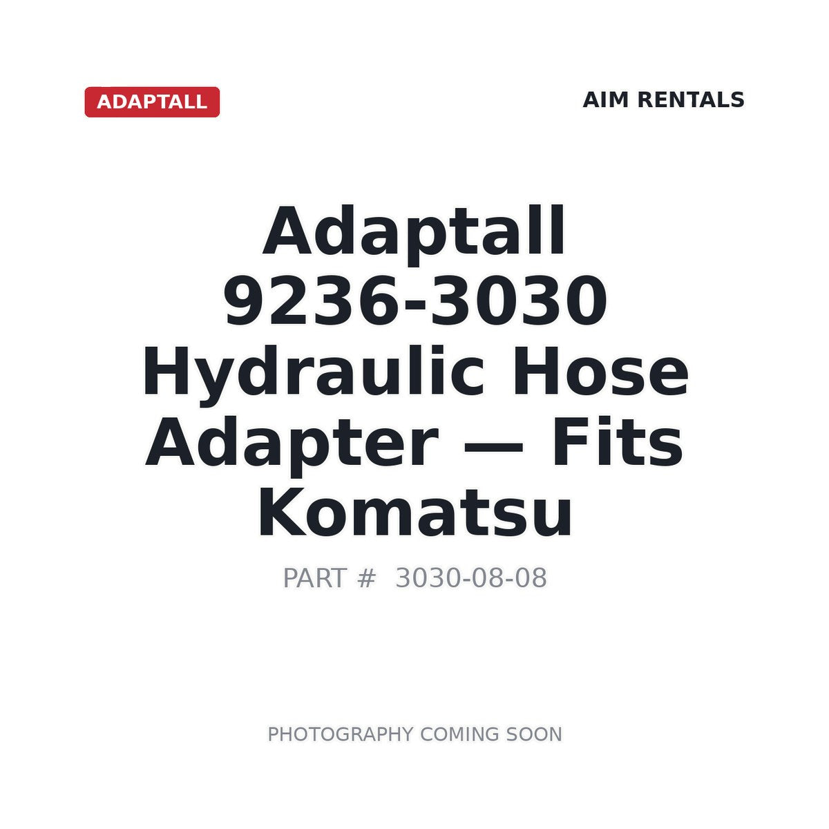 9236-3030 9236-3030 Hydraulic Adapters