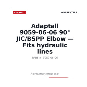 Adaptall 9059-06-06 Hydraulic Adapters | Stocked in BC, Ships Canada-Wide