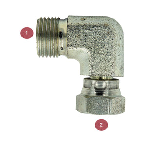 Adaptall 9060-04-04 Hydraulic Adapters . Fits G 1/4-19 | Stocked in BC, Ships Canada-Wide