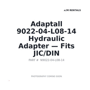 Adaptall 9022-04-L08-14 Hydraulic Adapters | Stocked in BC, Ships Canada-Wide