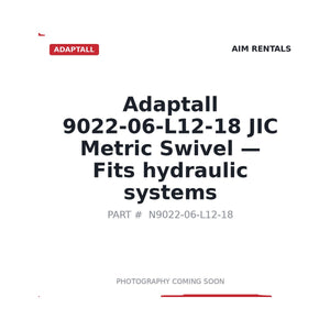 Adaptall 9022-06-L12-18 Hydraulic Adapters | Stocked in BC, Ships Canada-Wide