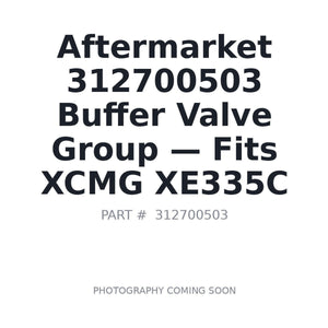 Aftermarket 312700503 Buffer Valve Group | Fits XCMG XE335C | Stocked in BC, Ships Canada-Wide