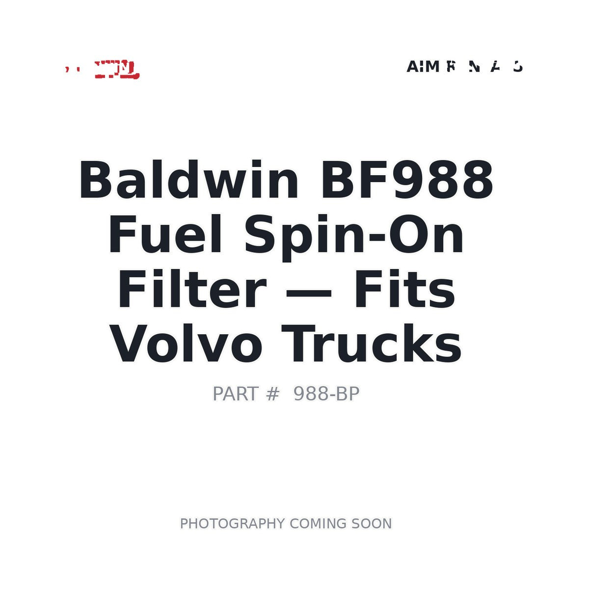 BF988 Baldwin Fuel Filter