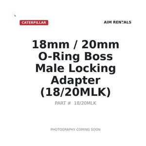 Caterpillar 18mm Hydraulic Fitting | Stocked in BC, Ships Canada-Wide