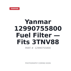 Yanmar 12990755800 Filters | Fits Yanmar 3TNV88 engines | Stocked in BC, Ships Canada-Wide