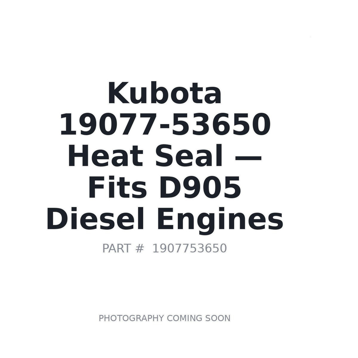 19077-53650 Kubota Engine Seals