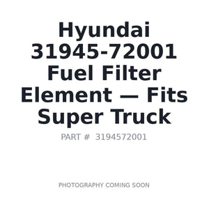 Hyundai 31945-72001 Filters | Fits Hyundai trucks | Stocked in BC, Ships Canada-Wide