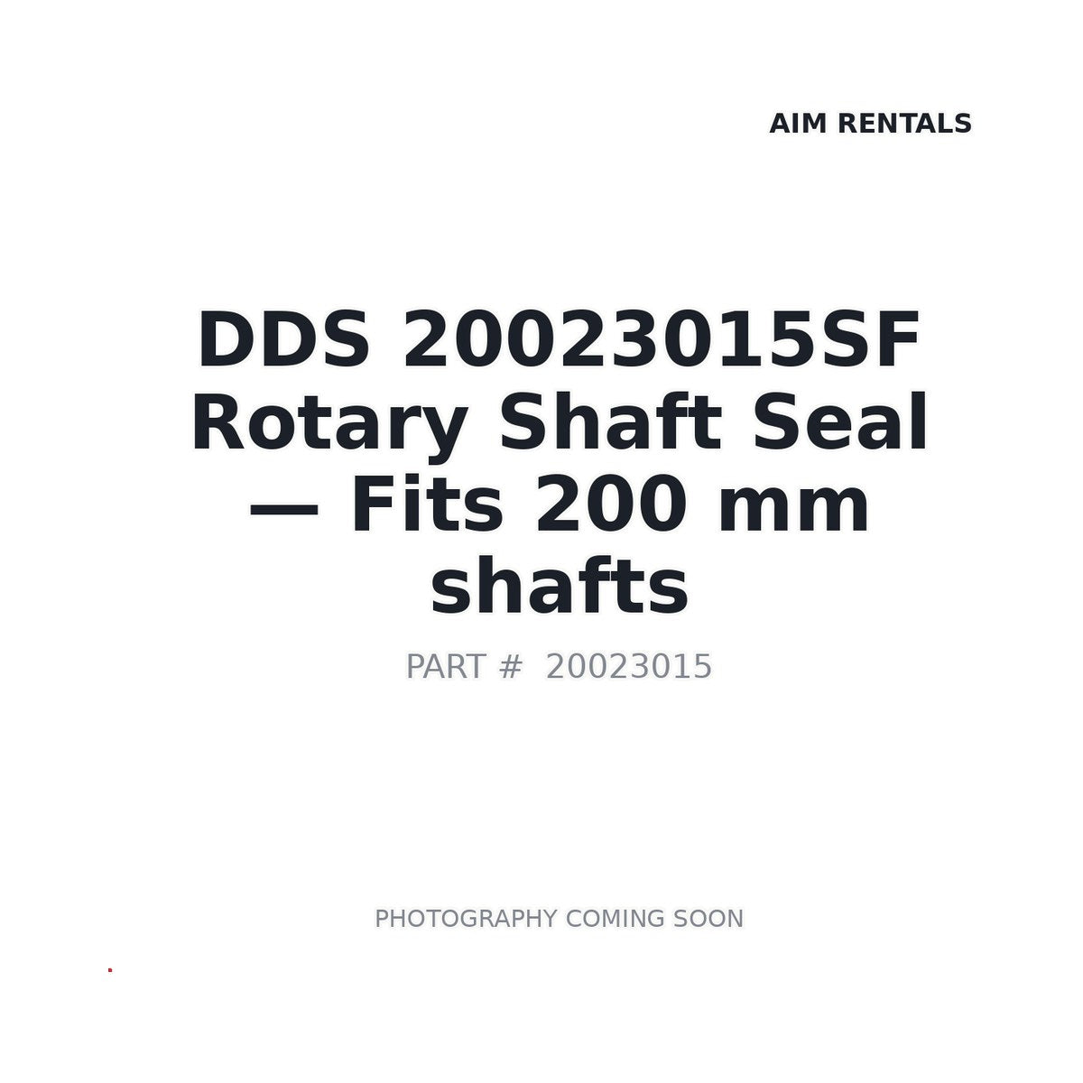 20023015SF 20023015SF Hydraulic Seals
