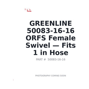 GREENLINE 50083-16-16 Hydraulic Fittings | Fits 1 in hydraulic hose | Stocked in BC, Ships Canada-Wide