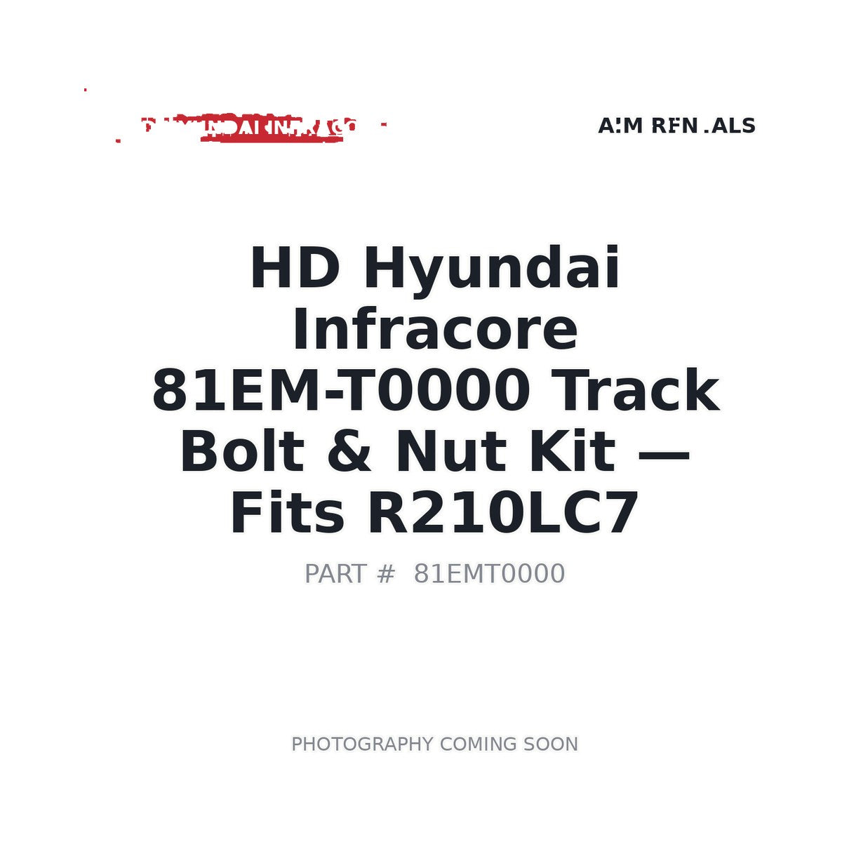 81EM-T0000 Hyundai Track Bolts & Nuts