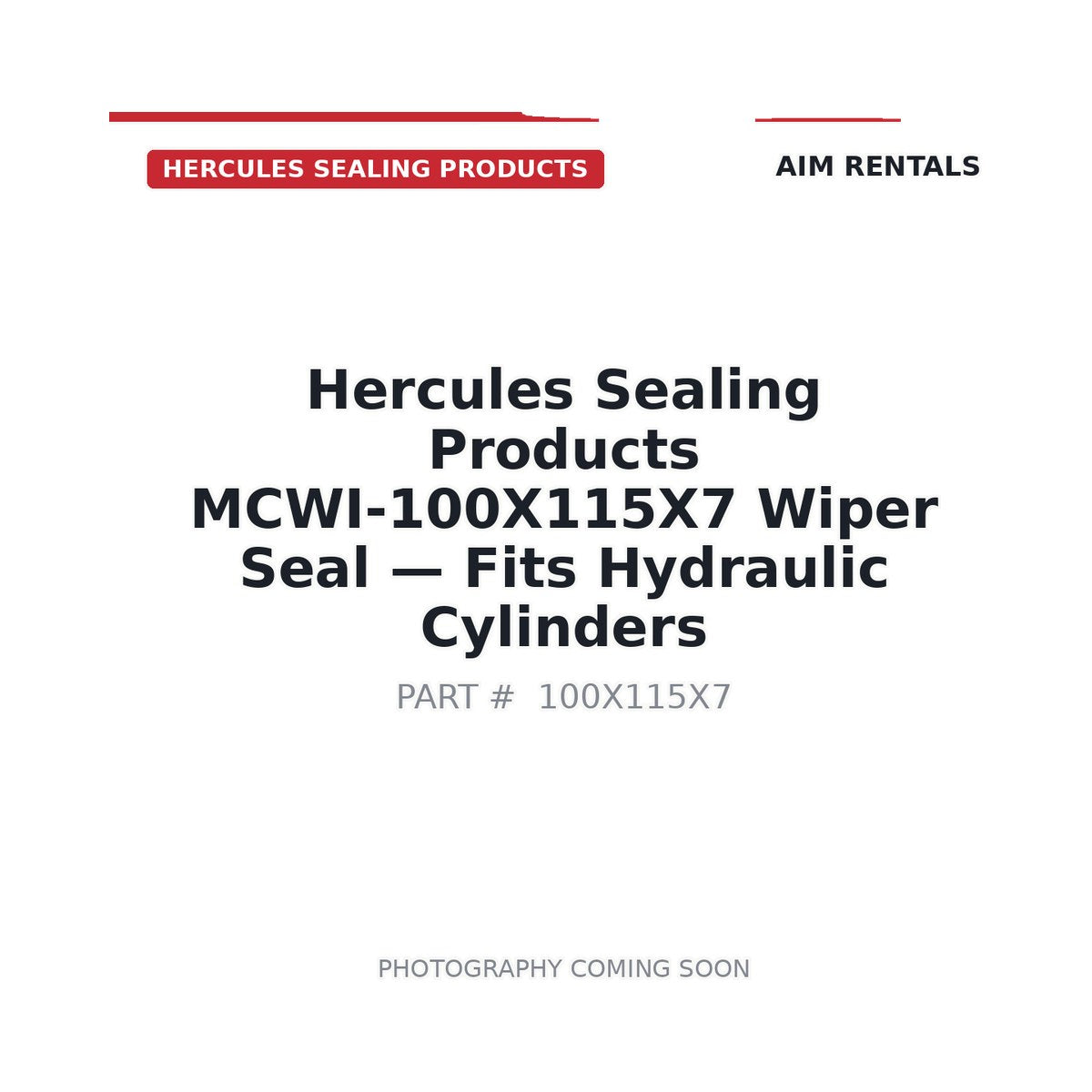 MCWI-100X115X7 Sealing Products MCWI-100X115X7 Hydraulic Seals