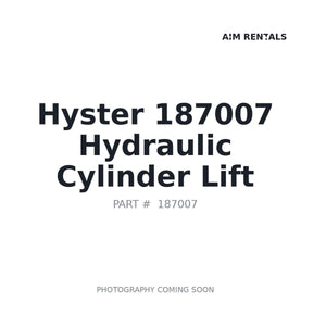 Hyster 187007 Hydraulic Cylinder | Fits Hyster forklifts | Stocked in BC, Ships Canada-Wide