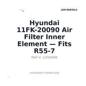 Hyundai 11FK-20090 Filters . Fits R55-7 | Fits Hyundai R55-7, R55-7A | Stocked in BC, Ships Canada-Wide