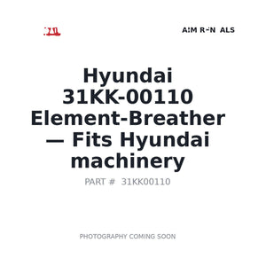 Hyundai 31KK-00110 Breather Filter Element | Fits Hyundai wheel loaders and excavators | Stocked in BC, Ships Canada-Wide