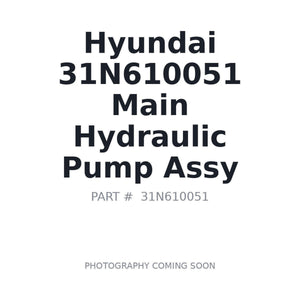 Hyundai 31N610051 Main Hydraulic Pump Assy | Fits Hyundai R210LC-7, RC215C-7 | Stocked in BC, Ships Canada-Wide