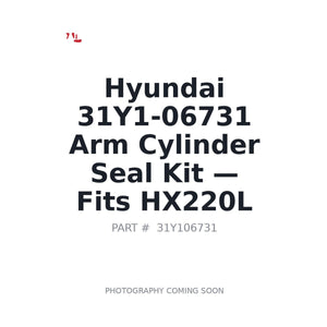 Hyundai 31Y1-06731 Hydraulic Seals | Fits Hyundai HX220L | Stocked in BC, Ships Canada-Wide
