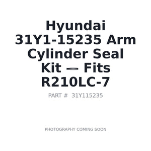 Hyundai 31Y1-15235 Hydraulic Seals . Fits R210LC-7 | Fits Hyundai R210LC-7 | Stocked in BC, Ships Canada-Wide