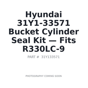 Hyundai 31Y1-33571 Hydraulic Seals . Fits R330LC-9 | Fits Hyundai R330LC-9 | Stocked in BC, Ships Canada-Wide