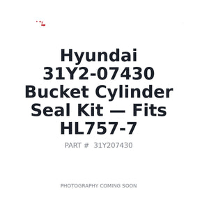 Hyundai 31Y2-07430 Hydraulic Seals . Fits HL757-7 | Fits Hyundai HL757-7 | Stocked in BC, Ships Canada-Wide