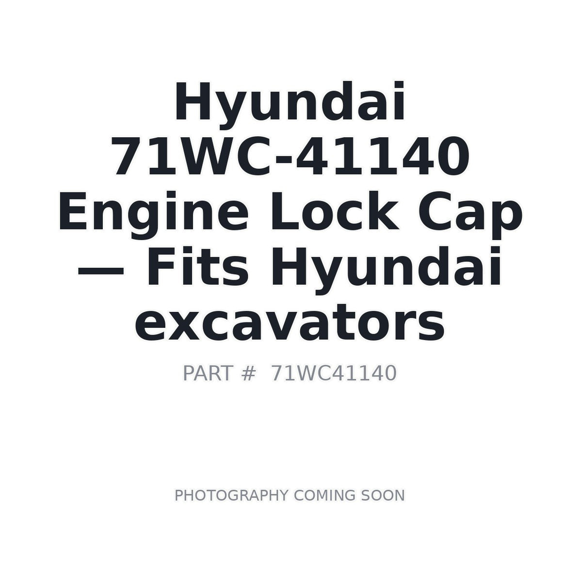 71WC-41140 Hyundai Cab & Body Parts