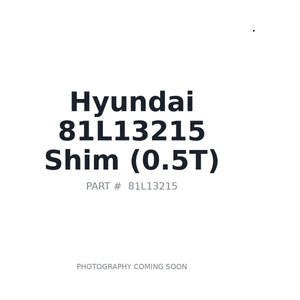 Hyundai 81L13215 Shim (0.5t) | Fits Hyundai loaders | Stocked in BC, Ships Canada-Wide
