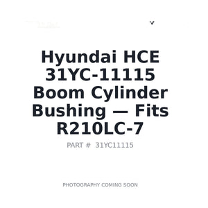 Hyundai HCE 31YC-11115 Bushings . Fits R210LC-7 | Fits Hyundai R210LC-7 | Stocked in BC, Ships Canada-Wide
