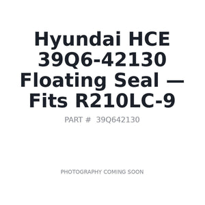 Hyundai HCE 39Q6-42130 Hydraulic Seals . Fits R210LC-9 | Fits Hyundai R210LC-9 | Stocked in BC, Ships Canada-Wide
