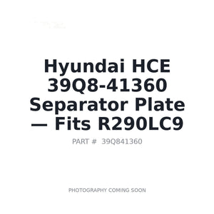Hyundai HCE 39Q8-41360 Hydraulic Parts | Fits Hyundai R290LC-9 | Stocked in BC, Ships Canada-Wide