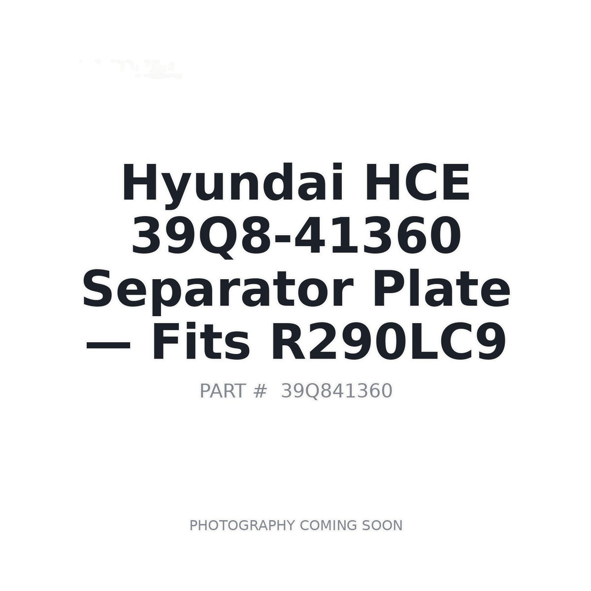 39Q8-41360 Hyundai 39Q8-41360 Hydraulic Parts