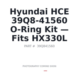 Hyundai HCE 39Q8-41560 Hydraulic Seals | Fits Hyundai HX330L | Stocked in BC, Ships Canada-Wide