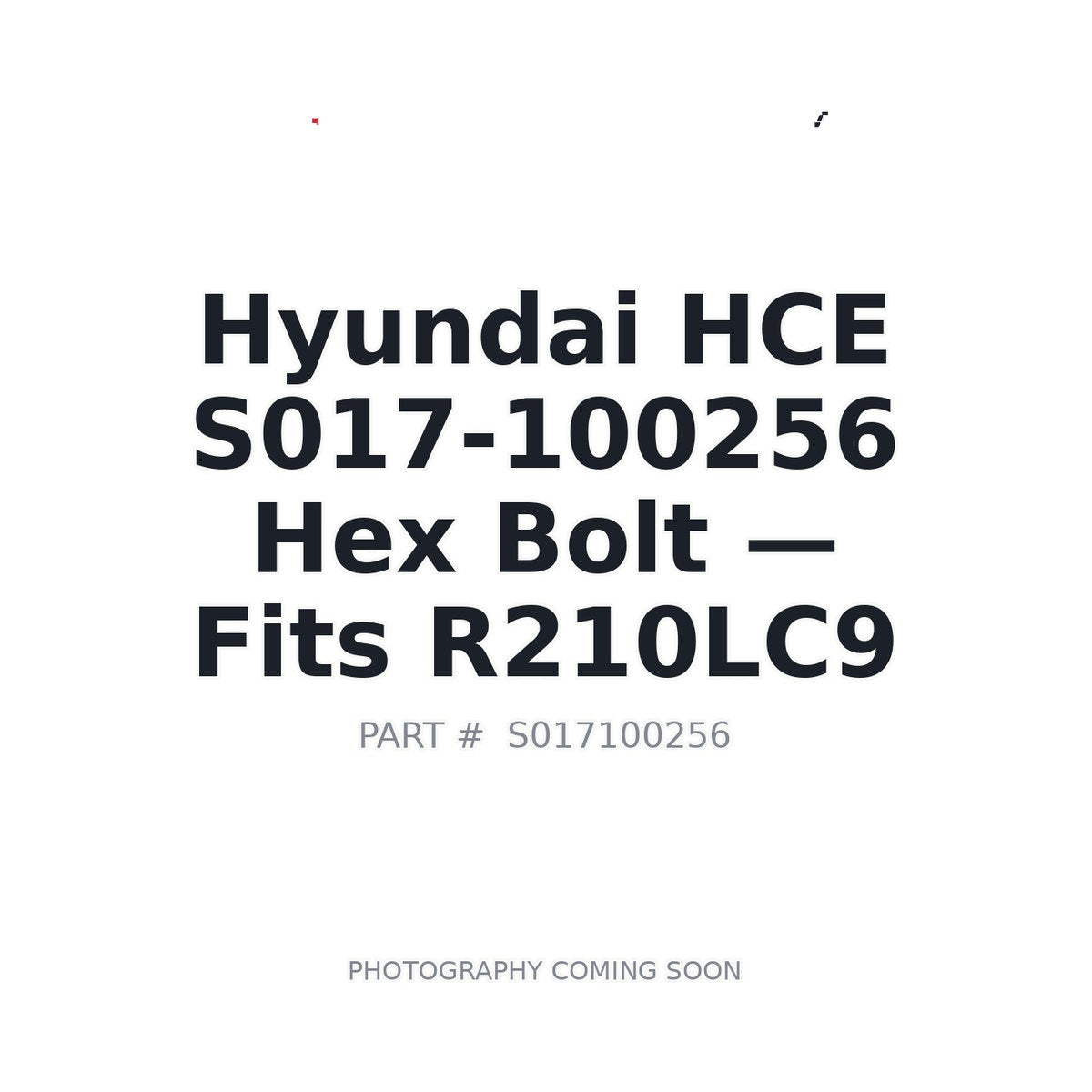 S017-100256 Hyundai S017-100256 Fasteners