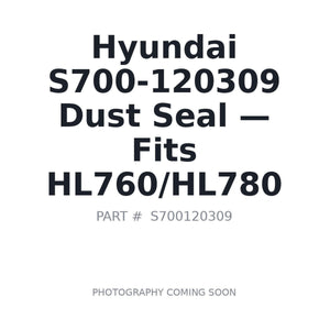 Hyundai S700-120309 Hydraulic Seals | Fits Hyundai HL760, Hyundai HL780 | Stocked in BC, Ships Canada-Wide
