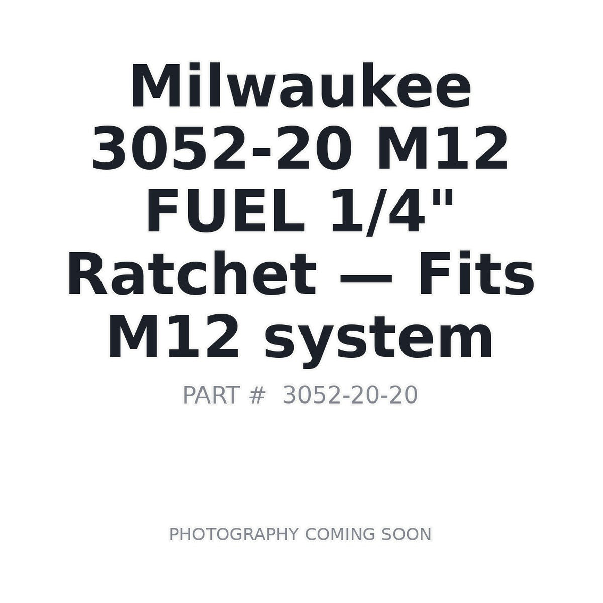 3052-20 3052-20 Power Ratchets