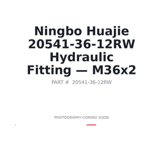 Ningbo Huajie 20541-36-12RW Hydraulic Hose Fittings | Stocked in BC, Ships Canada-Wide