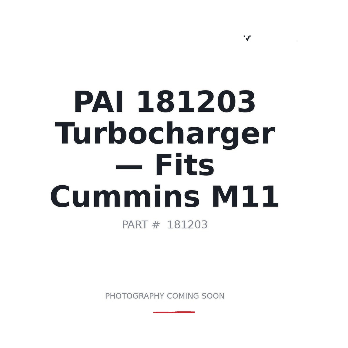 181203 181203 Turbochargers