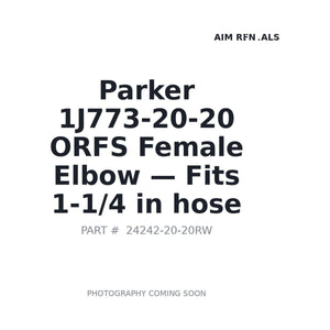 Parker 1J773-20-20 Hydraulic Adapters . Fits 1-1/4 in hose | Stocked in BC, Ships Canada-Wide