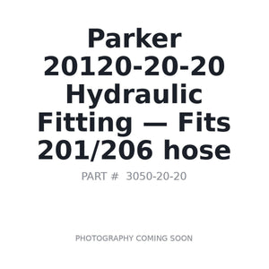 Parker 20120-20-20 Hydraulic Fittings | Stocked in BC, Ships Canada-Wide