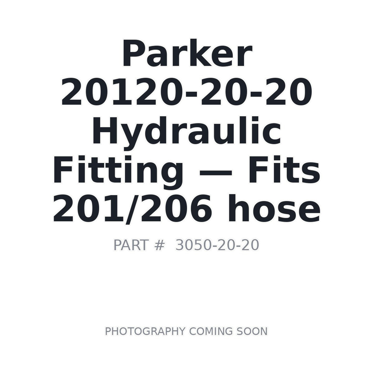 20120-20-20 20120-20-20 Hydraulic Fittings