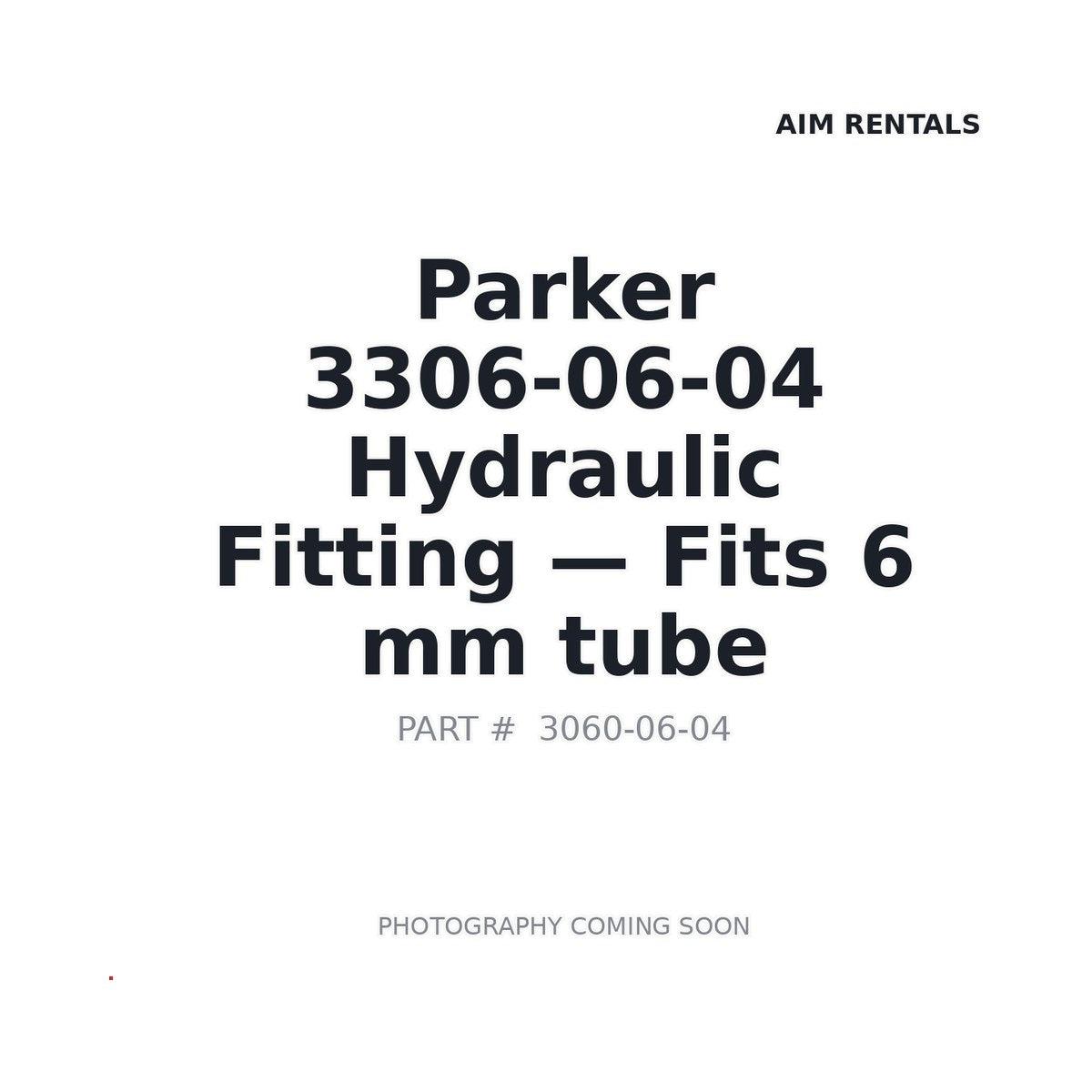 3306-06-04 3306-06-04 Pneumatic Fittings