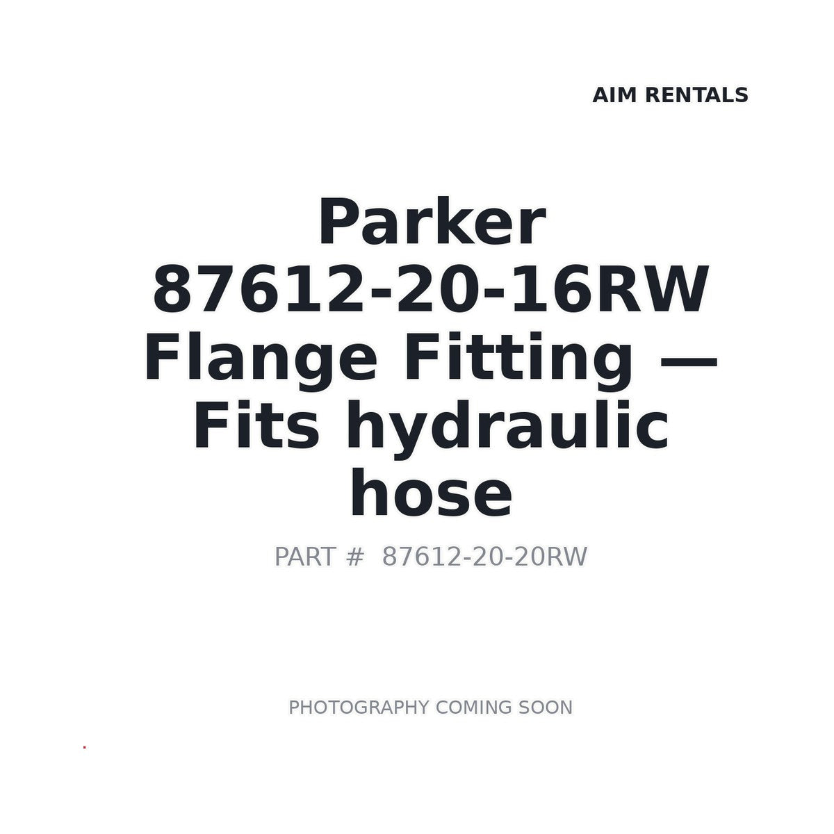 87612-20-16RW 87612-20-16RW Hydraulic Fittings