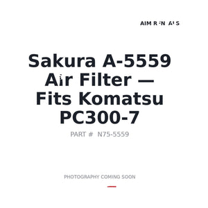 Sakura A-5559 Filters . Fits Komatsu PC300-7 | Fits Komatsu PC300-7 | Stocked in BC, Ships Canada-Wide