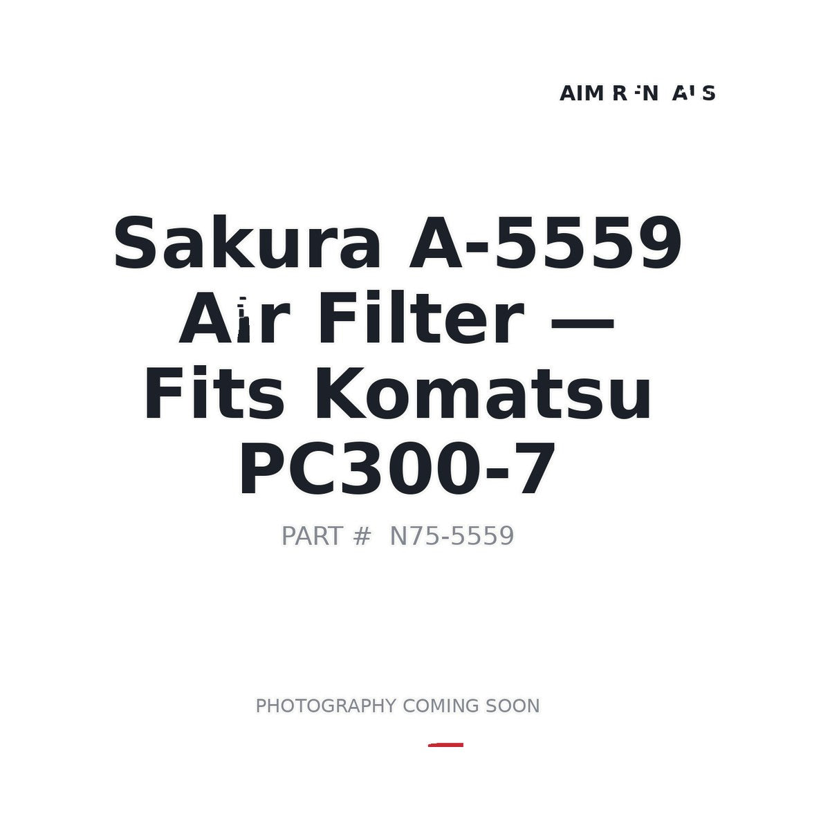 A-5559 A-5559 Filters . Fits Komatsu PC300-7