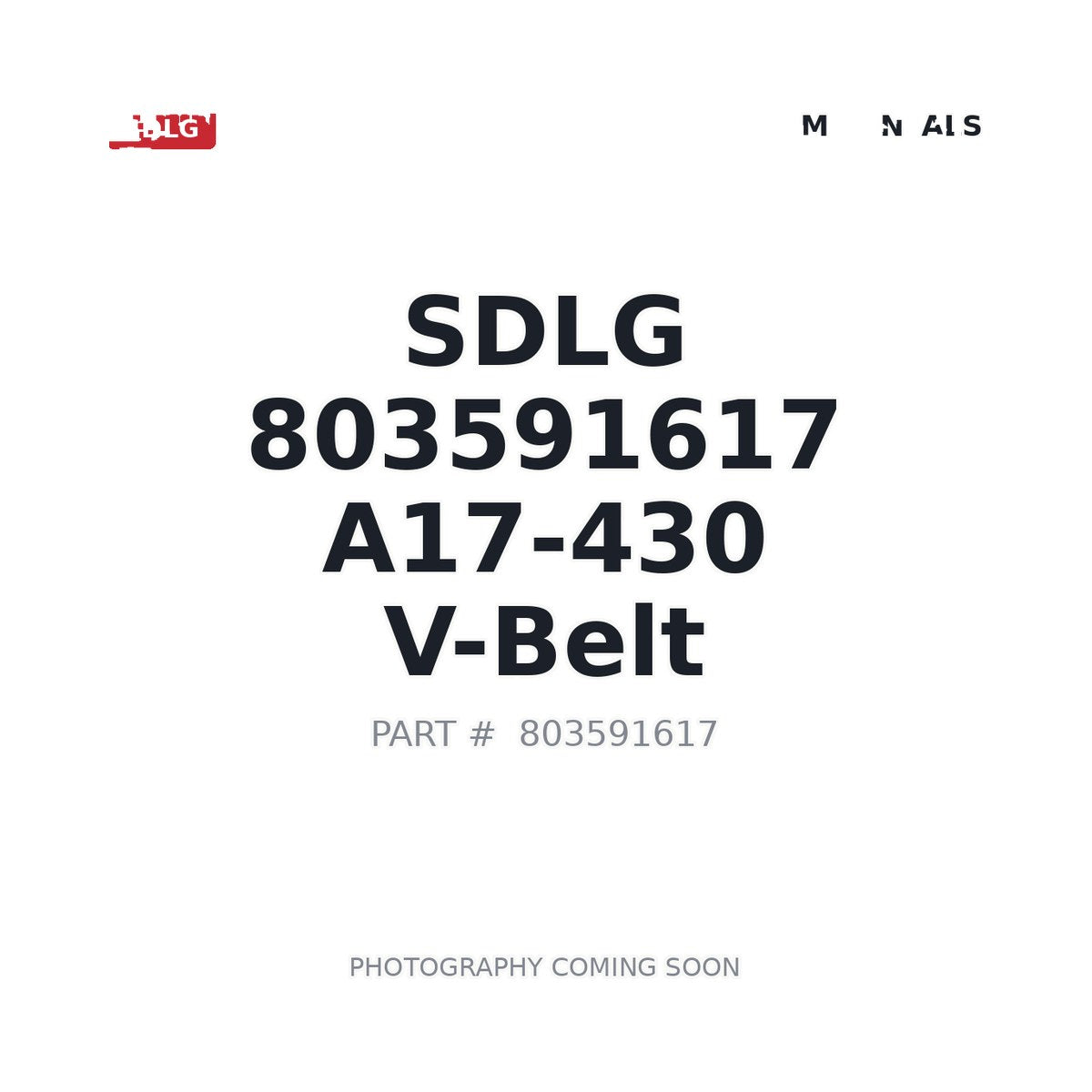 SDLG 803591617 Belt