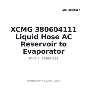XCMG 380604111 Hose | Stocked in BC, Ships Canada-Wide