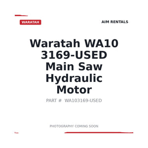 Waratah WA103169-USED Main Saw Hydraulic Motor | Fits Waratah harvester head | Stocked in BC, Ships Canada-Wide